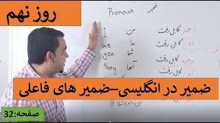 Learn English-Farsi Day 9 | ضمیر در انگلیسی- ضمایر فاعلی - آموزش انگلیسی- روز نهم