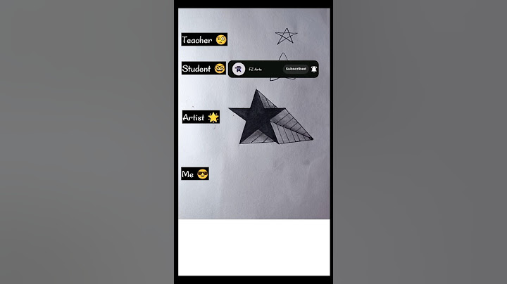 3D star drawing 💫 / how to draw a 3d star / famous