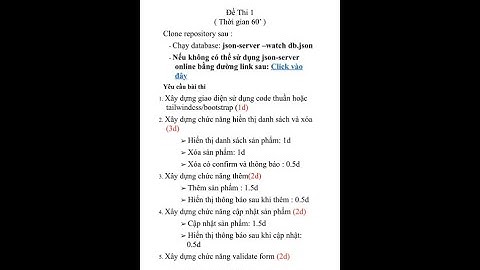 Tutor thi Lập trình JavaScript nâng cao (WEB2062) - WE17315