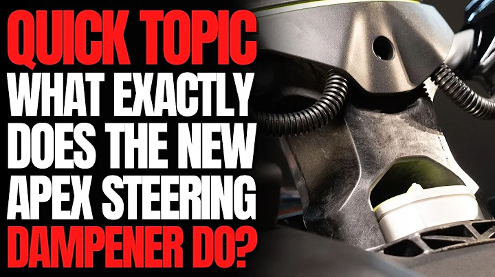What Exactly Does The New APEX Steering Dampener Do? WCJ Quick Topic