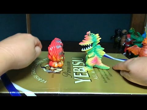 ソフビ DE 怪獣バトル　大怪獣ギザラ 対 二頭怪獣タゴラ