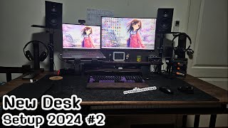New Desk Setup 2024 Ep2 ชื้อที่วางจอ,ขาจับจอเเละที่วางหูฟัง