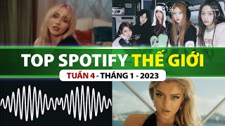 Top Bài Hát Nhiều Lượt Nghe Nhất Spotify Tuần Qua | Tuần 4 - Tháng 1 (2023)