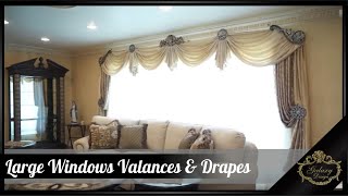 Large windows valances & drapes #220