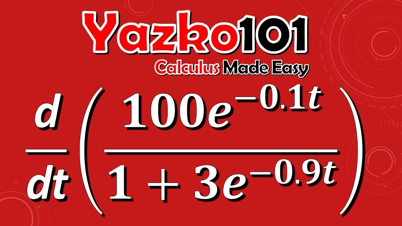 Derivative Of 100e 0 1x 1 3e 0 9x Differentiation Walkthrough Derivative Of 100e 0 1x 1 3e 0 9x Differentiation Walkthrough