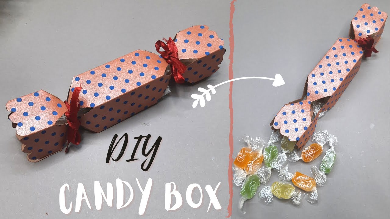 HOW TO MAKE A PAPER CANDY GIFT BOX 🍬🍭, DIY Candy Gift Box, Candy Box, Candy  gift Box