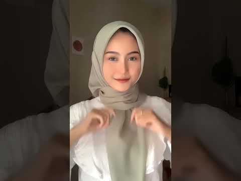 2 Tutorial Simple Pakai Hijab Segiempat Bella Square #hijab #tutorialhijabsimple #shorts