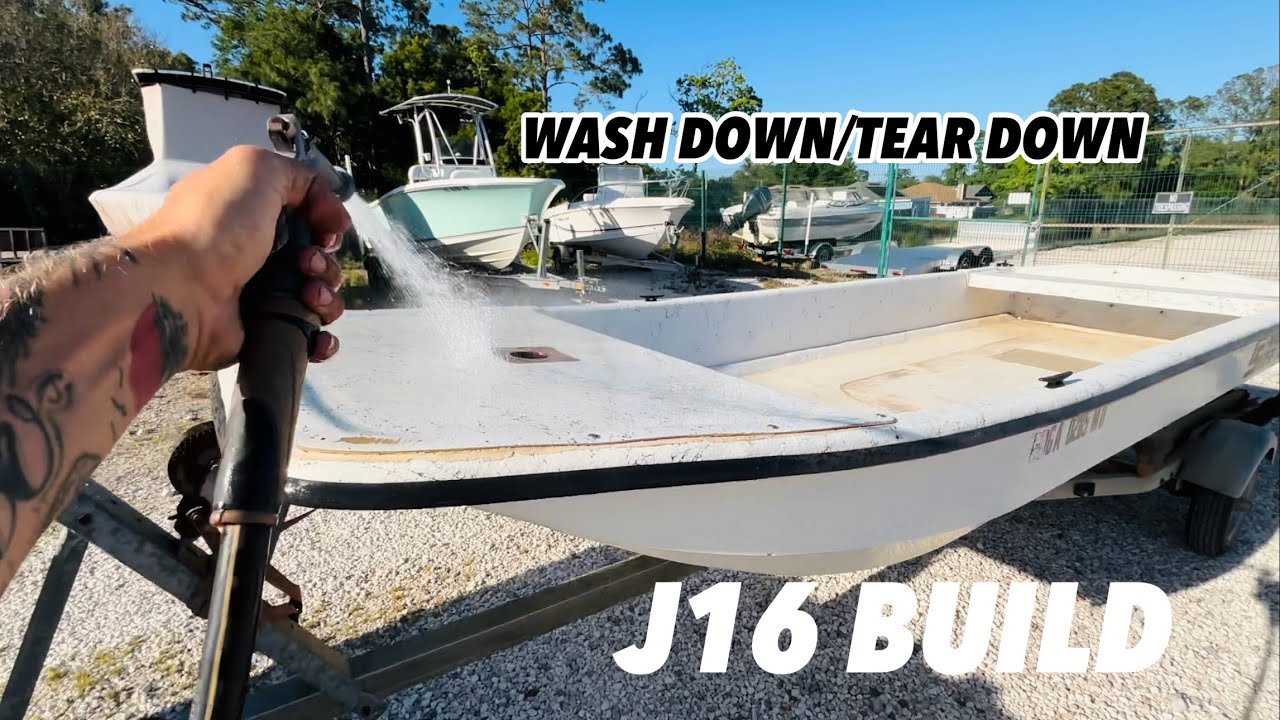 Carolina skiff j16 / wash down and layout configuration part 2 YouTube