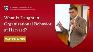 Famous What Is Taught in Organizational Behavior at Harvard? Wealth