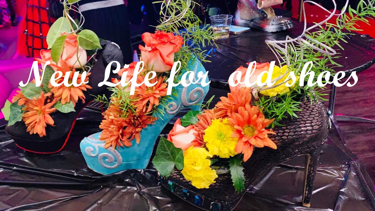 New Life for Old Party Shoes - my friends were shocked when they saw my old shoe idea come to life.