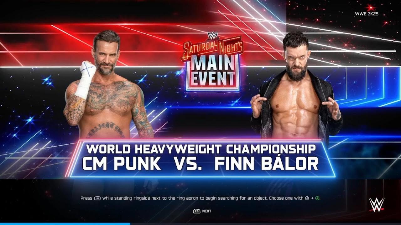 WWE 2K25 CM Punk vs Finn Balor | 30 Minutes Iron Man Match : Saturday Nights Main Event