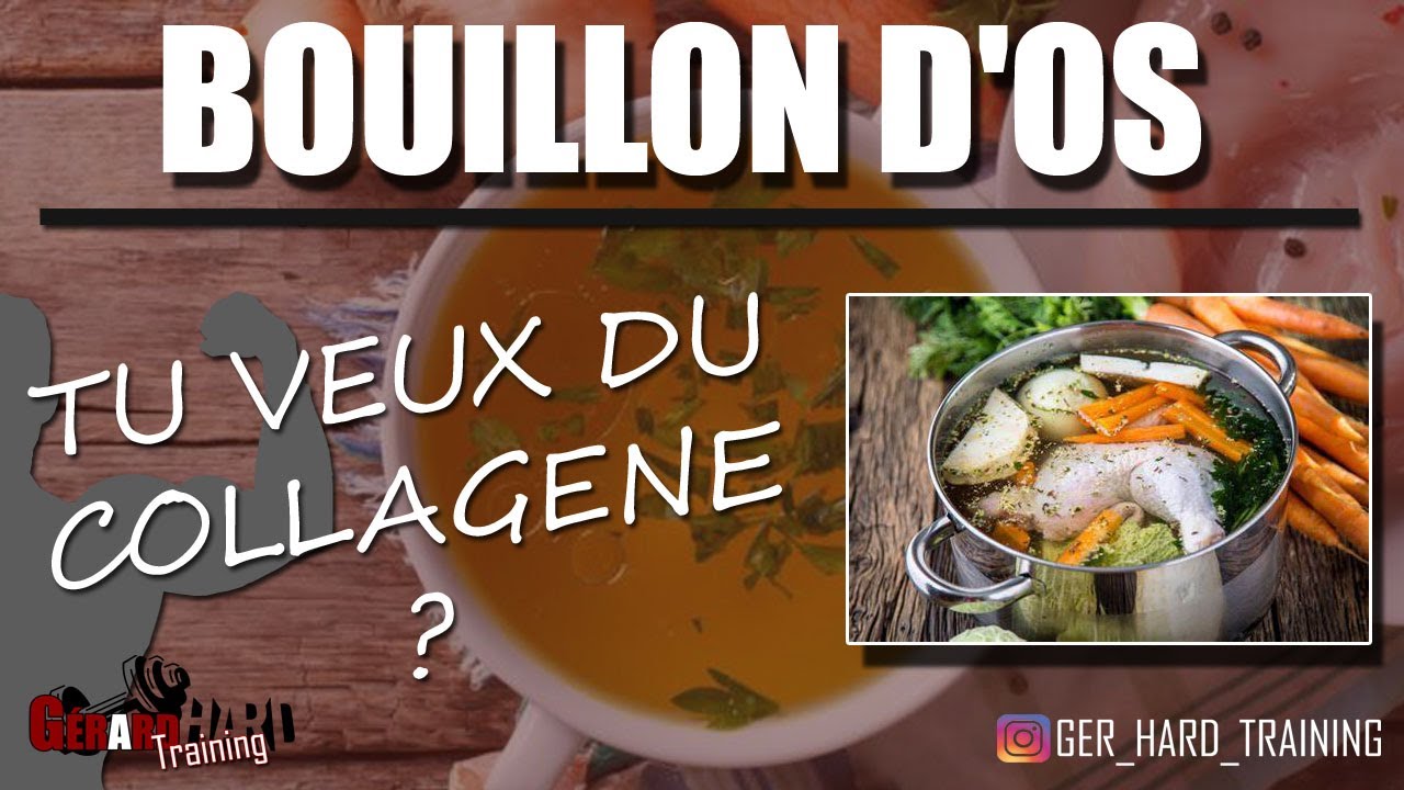BOUILLON D'OS Tu veux du collagène ? Articulations, tendons, santé
