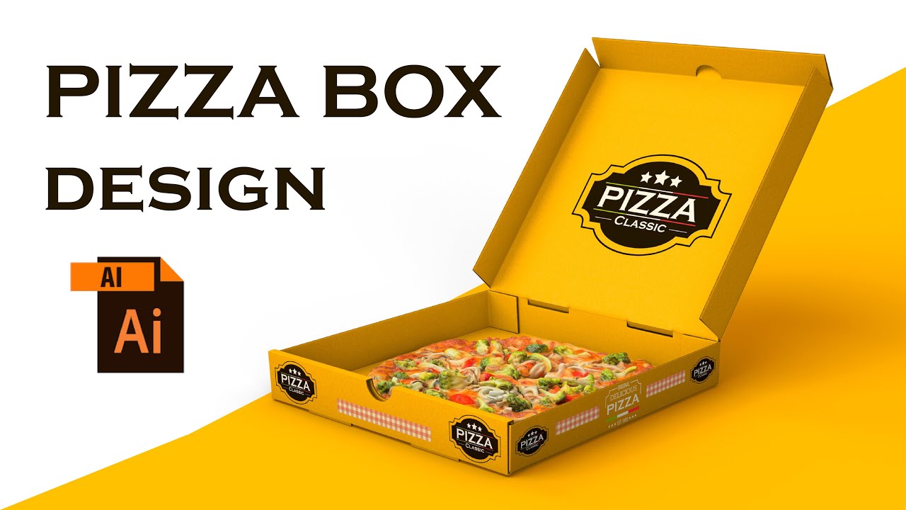 Pizza Box Design in illustrator