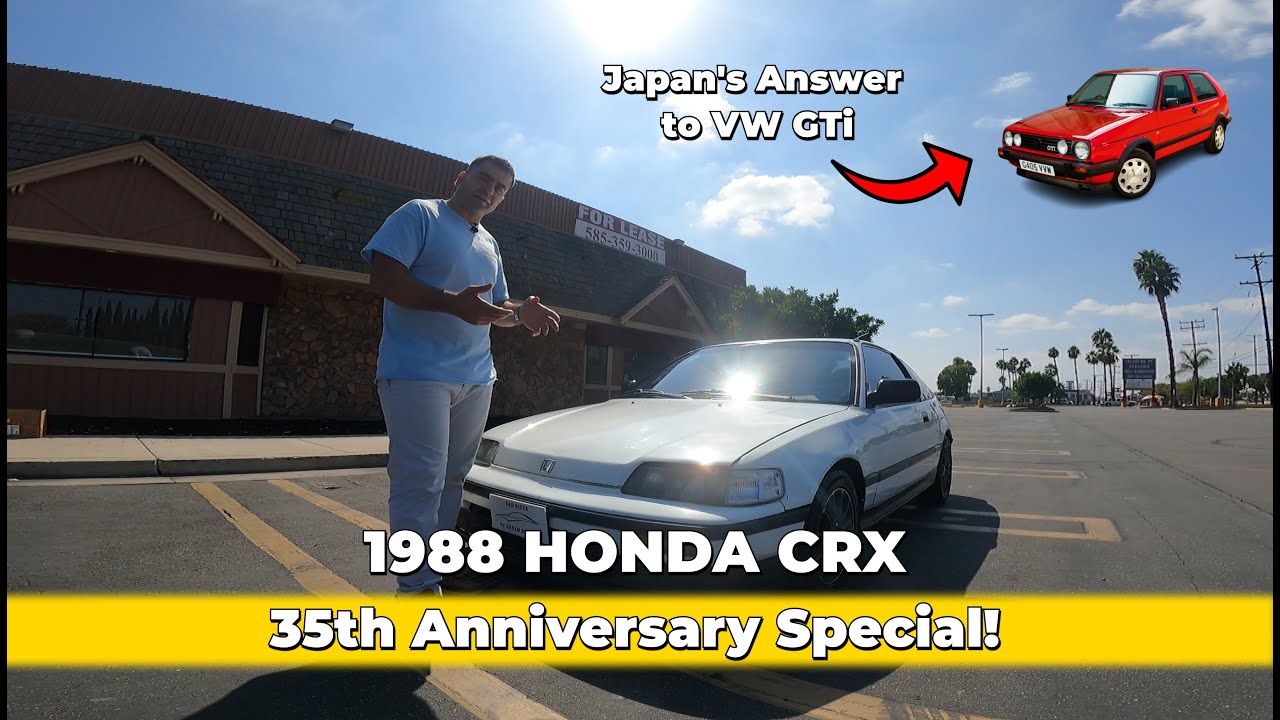 Honda CRX. 80's iconic car and Japan's Answer to VW GTi. 35th