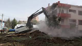 Bina Yıkımı Hidromek 300Lc Hmk 33 Tonnes Excavator Demolition Building