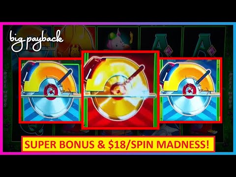 $18/Spin MADNESS on Huff N' Even More Puff Slots! And GOLDEN BUZZ SAW BONUS!!