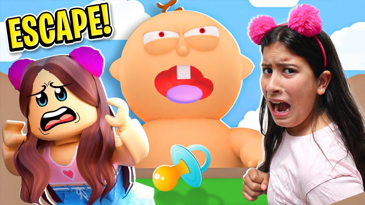 Escapamos do Bebezão Escape The Daycare Obby! YouTube