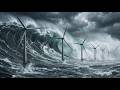 Giant Tsunami vs Offshore Wind Farms | Cinematic Ocean Disaster (AI VFX)