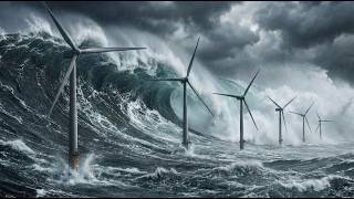 Giant Tsunami vs Offshore Wind Farms | Cinematic Ocean Disaster (AI VFX)
