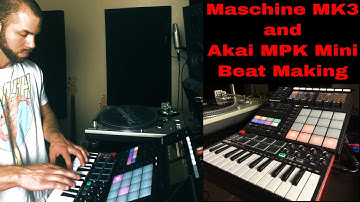 Maschine MK3 - Akai MPK Mini - Beat Making - Grimey/Boom Bap Beat - Live track mutes/scene changes