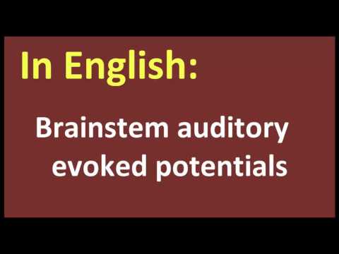 Brainstem auditory evoked potentials arabic MEANING