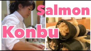 Salmon And Konbu, Kobumaki Seaweed Wrap