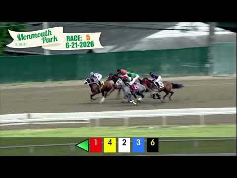 video thumbnail for MONMOUTH PARK 06-21-2026 RACE 5