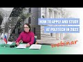 HOW TO APPLY AND STUDY  AT POLYTECH IN 2023 | Testimonials from international students