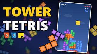 ASMR Coding: JavaScript Tetris Tower in 408 Lines (No Talking)