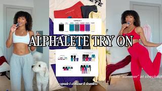Alphalete capsule 1 try on haul - new colors, fresh styles etc