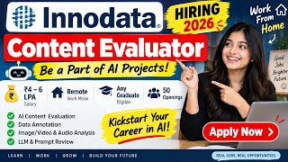 AI Work From Home Job 2026 🔥 Content Evaluator | Any Graduate Eligible | ₹4–6 LPA