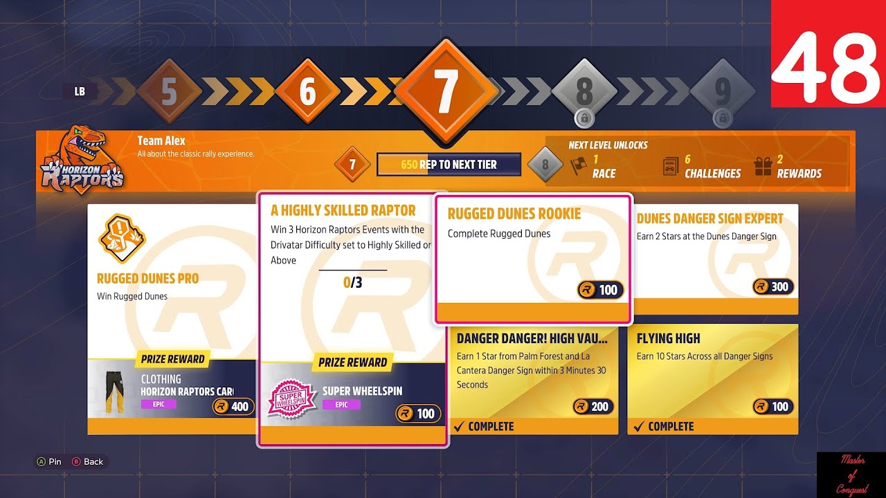 Forza Horizon 5 (Series X) Walkthrough Part 48 - Rally Adventure - Rank 8 In Horizon Raptors