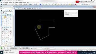 How to Object Snap Tracking in Microstation similar to AutoCAD