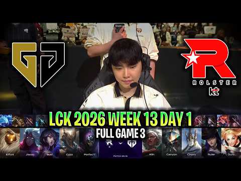 GEN vs KT GAME 3 LCK SUMMER 2026 | FULL GAME | GENG ESPORTS vs KT ROLSTER G3 LCK 2026 W13D1