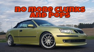Making the Maptun XT Coilovers on my wife's 2005 9-3 Aero Convertible Quiet Again