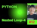 Nested loop in python part4 |nested loop |python nested loop |nested loop