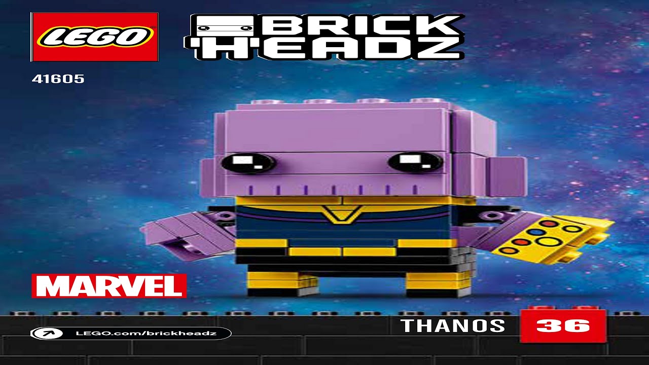 💥 LEGO instructions 💥 BrickHeadz 💥 41605 💥 Thanos 💥