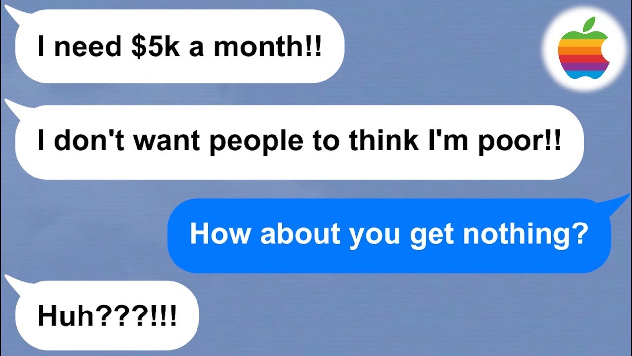 【Apple】Greedy mother asks me to give her $5k a month to keep up appearances...