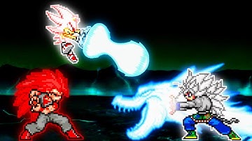 Sonic Chaos OP (all form) & Evil Goku TP OP VS Goku TP OP (all form) in Jump Force Mugen😱