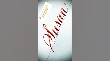Copperplate calligraphy, tutorial: how I write your name #susan