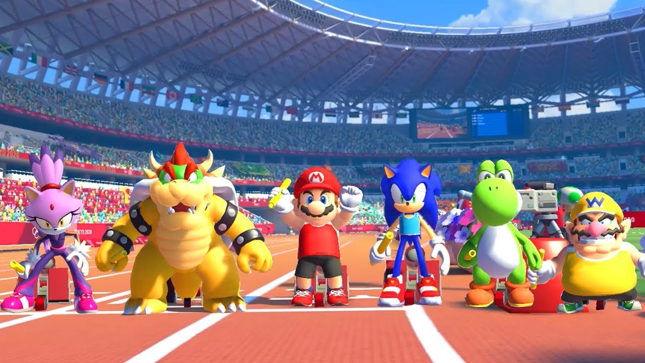 Mario and Sonic at the Olympic Games Tokyo 2020 - All 4x100m Characters ...