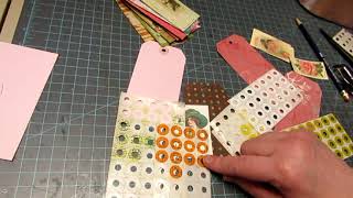 Somerset Inspired Scrapistry:  Using cardstock and lace scraps to make tags  (quick and easy!)