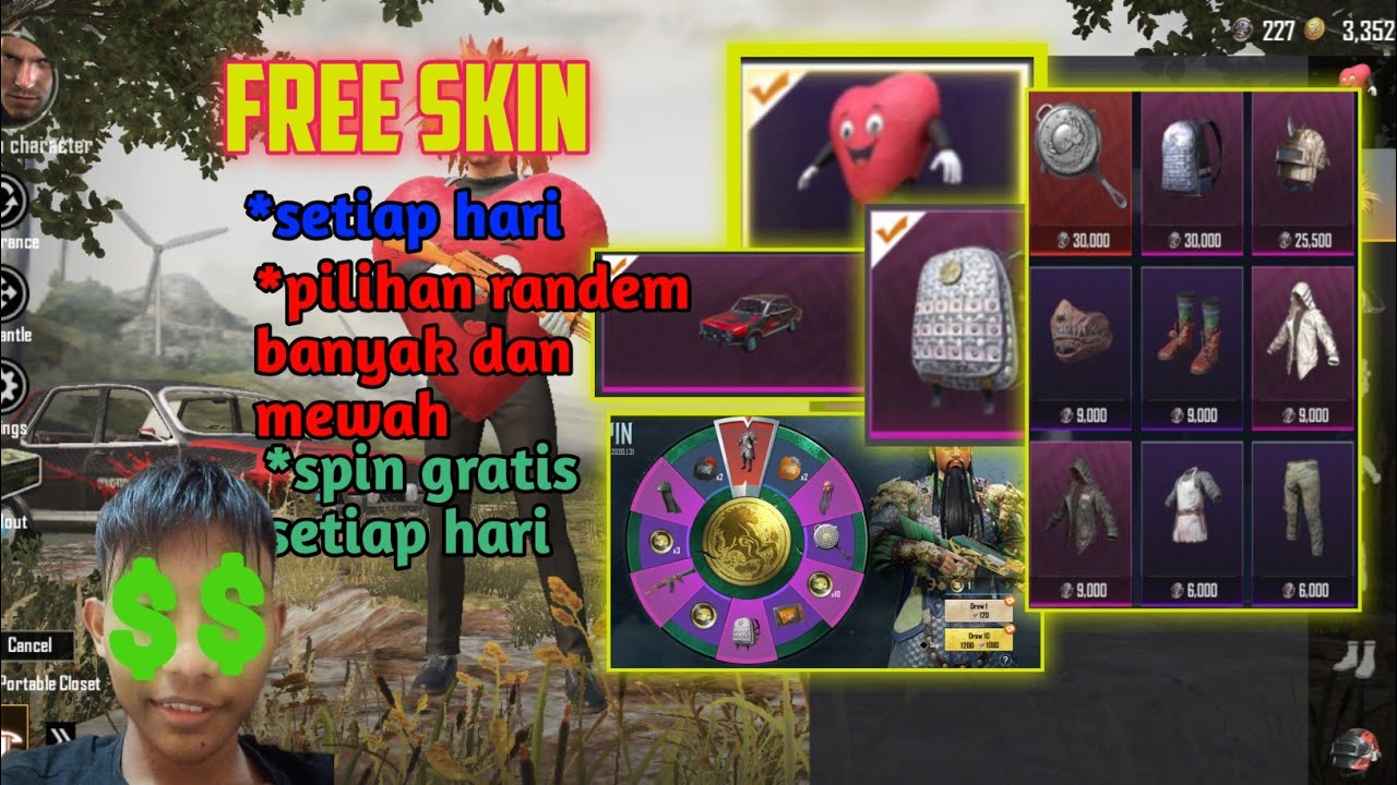 FREE skin pubg mobile Indonesia season 11 - YouTube