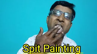 ASMR  Spit Painting your face