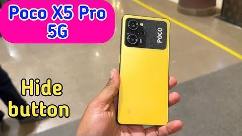 How To Hide Button, How To Hide Back Button In Poco X5 Pro 5G, Navigation Button Setting In Poco