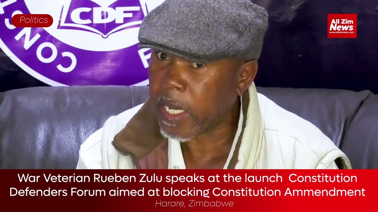 War Veterian Rueben Zulu speaks at the Constitution Defenders Forum
