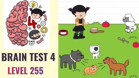 🧠 Brain Test 4 Level 255 | I must save my cat! | Walkthrough
