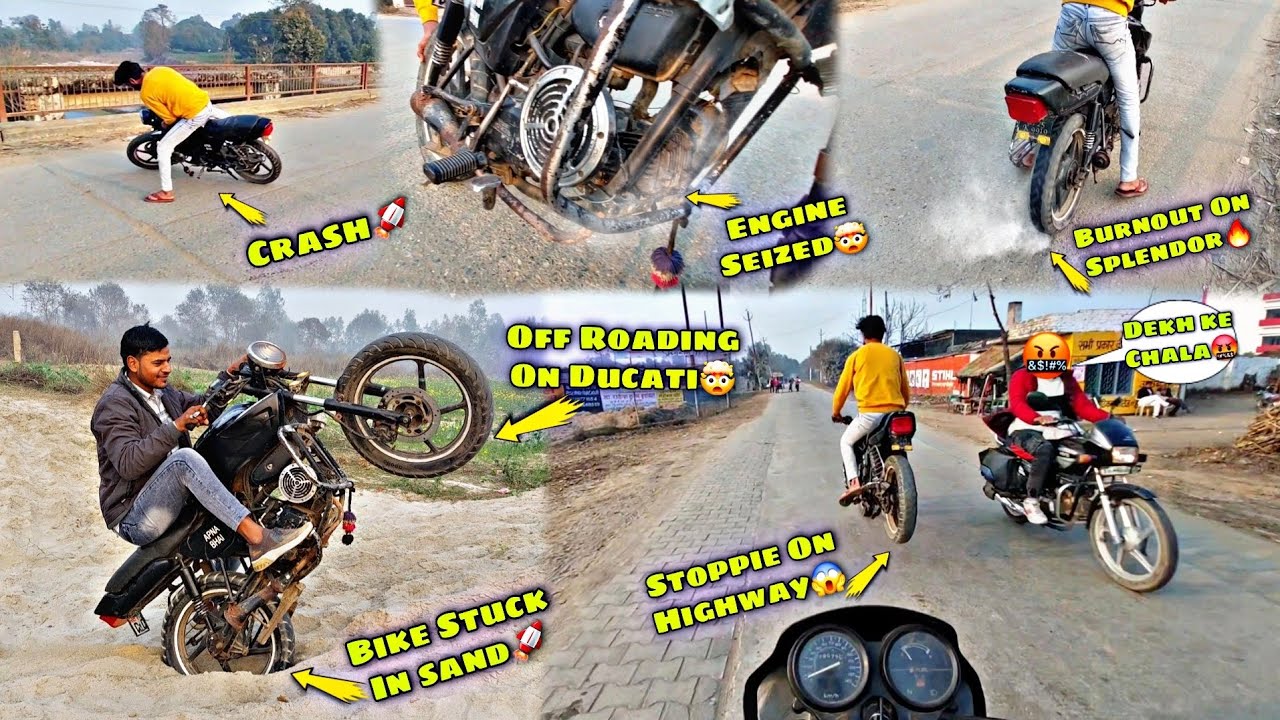 Modified Splendor Engine Modified Splendor Heavy Burnouts and Thrilling Stunts!🚀 | Splendor ...
