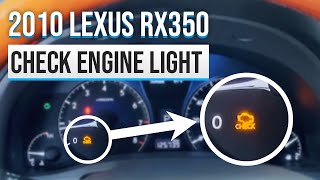 2010 Lexus RX 350 Check Engine Light