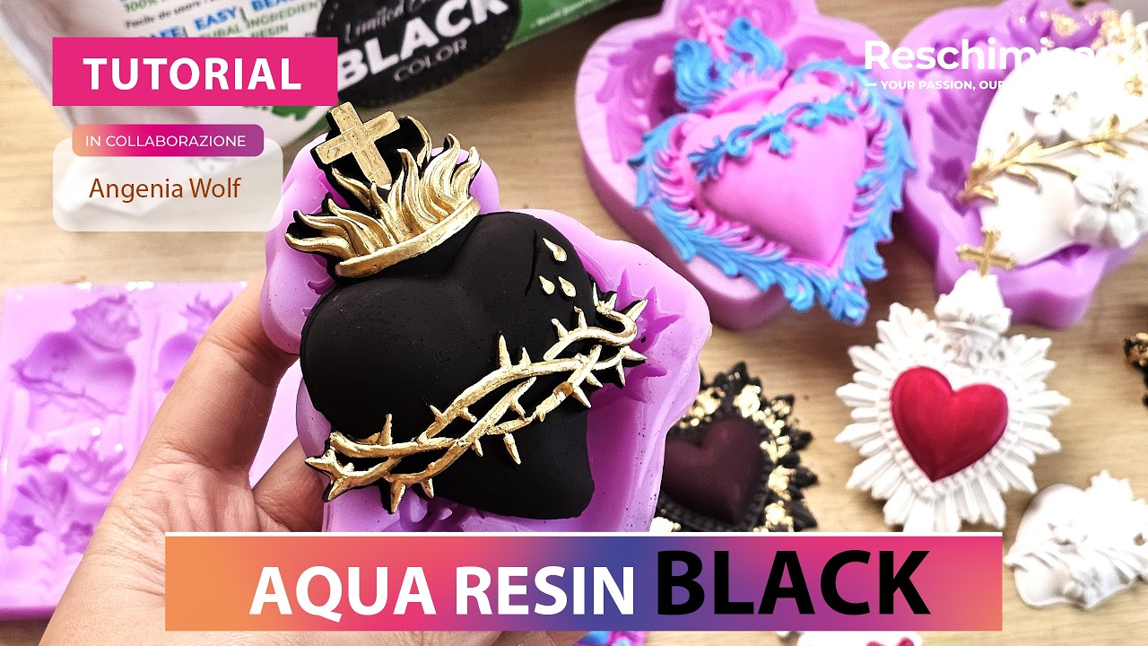 Come creare cuori sacri con Aqua Resin BLACK ❤️‍🔥
